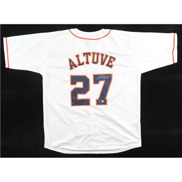 JOSE ALTUVE SIGNED BASEBALL JERSEY (BECKETT COA)