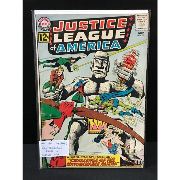JUSTICE LEAGUE OF AMERICA #15 (1962) FIRST APPEARANCE EARTH - IS - DC COMICS