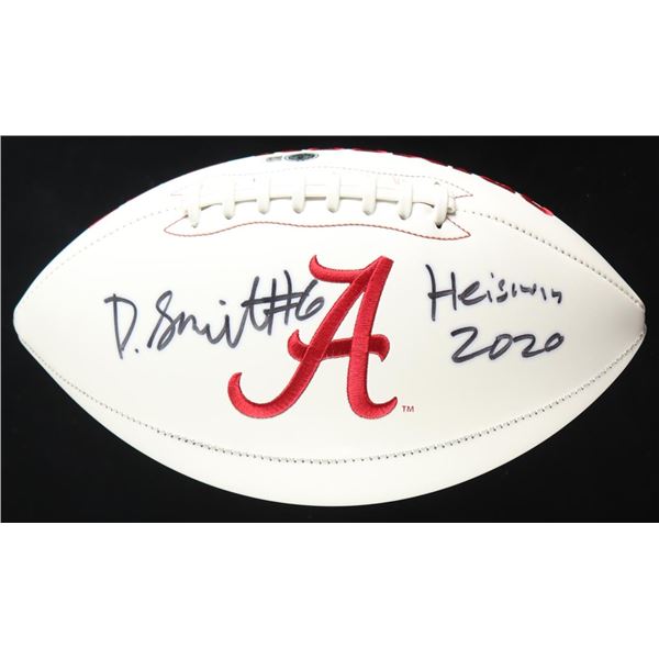 DAVONTA SMITH SIGNED AND INSCRIBED ALABAMA FOOTBALL (BECKETT COA)