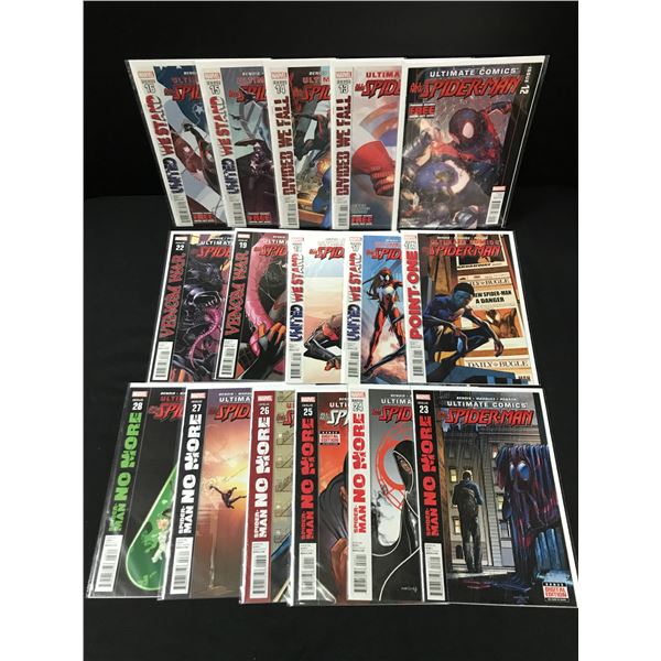 LOT OF 16 PIDERMAN ULTIMATE COMICS MARVEL COMICS