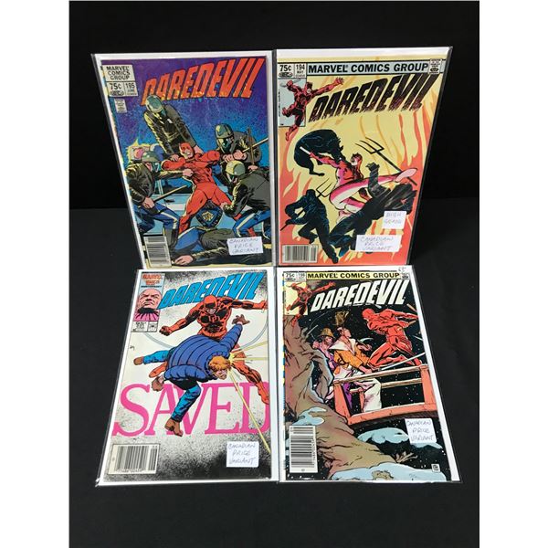 LOT OF 4 DAREDEVIL COMICS MARVEL COMICS