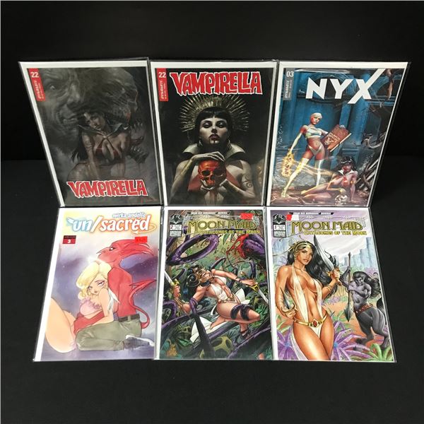 LOT OF 6 COMICS MIXED TITLES AND PUBLISHERS
