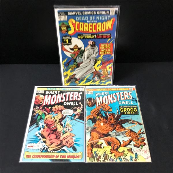 LOT OF 3 MARVEL COMICS