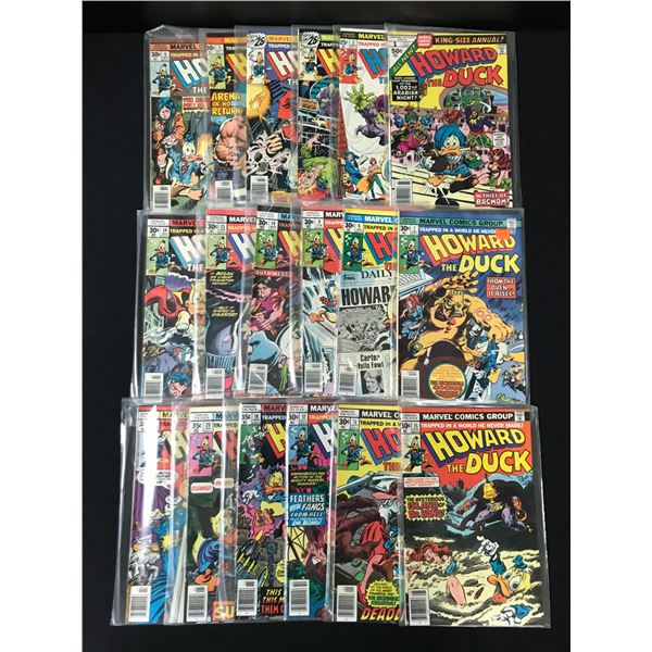 LARGE LOT OF HOWARD THE DUCK COMICS - MARVEL COMICS