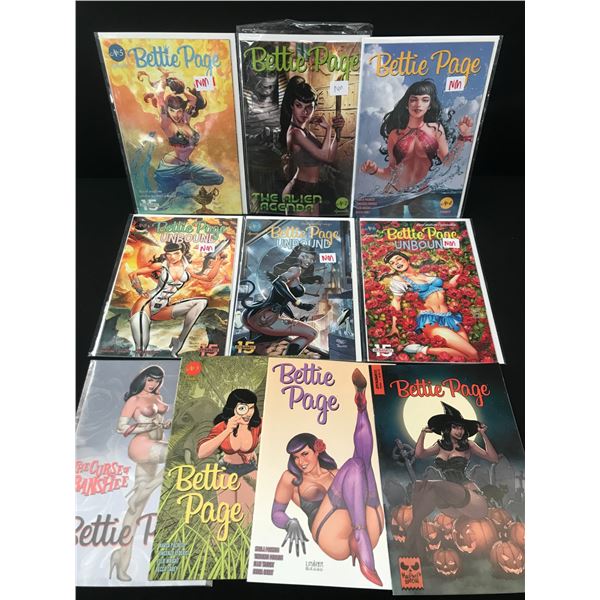 LOT OF 10 BETTIE PAGE COMICS - DYNAMITE COMICS