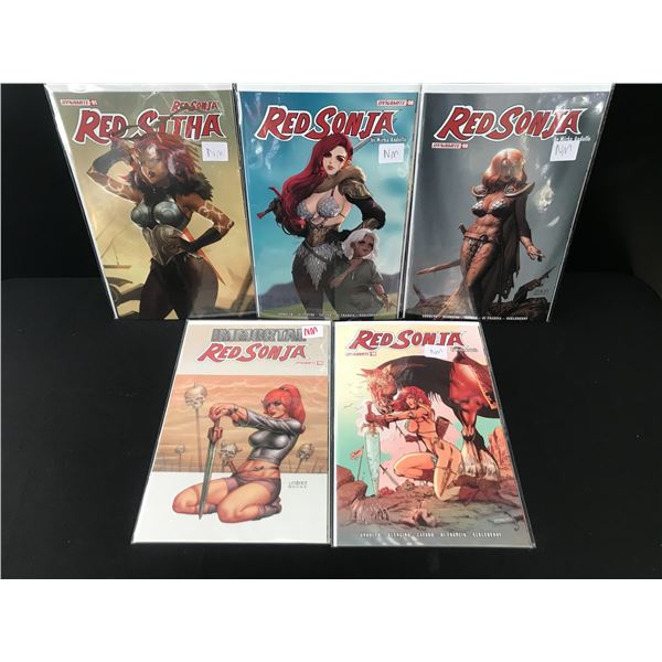 LOT OF 5 RED SONJA COMICS - DYNAMITE COMICS