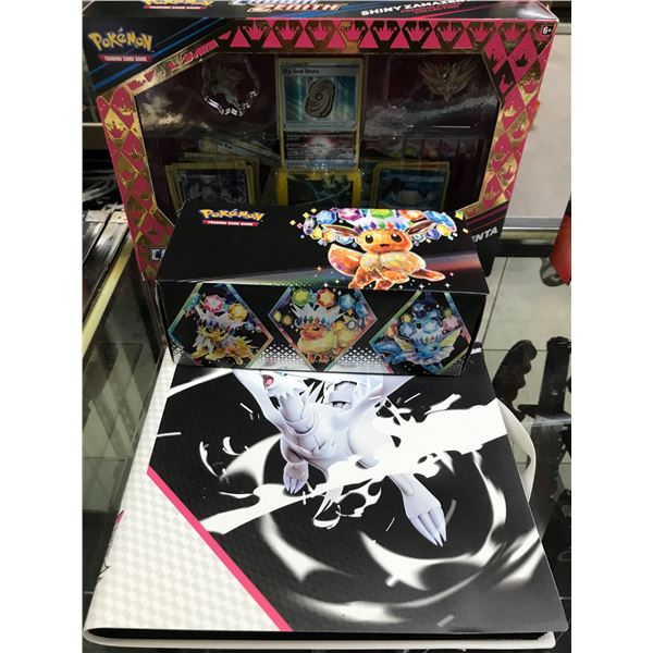 LARGE LOT OF POKEMON CARDS AND BINDER