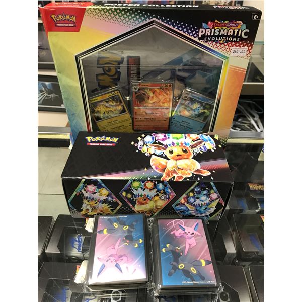 LARGE LOT OF POKEMON CARDS AND SLEEVES