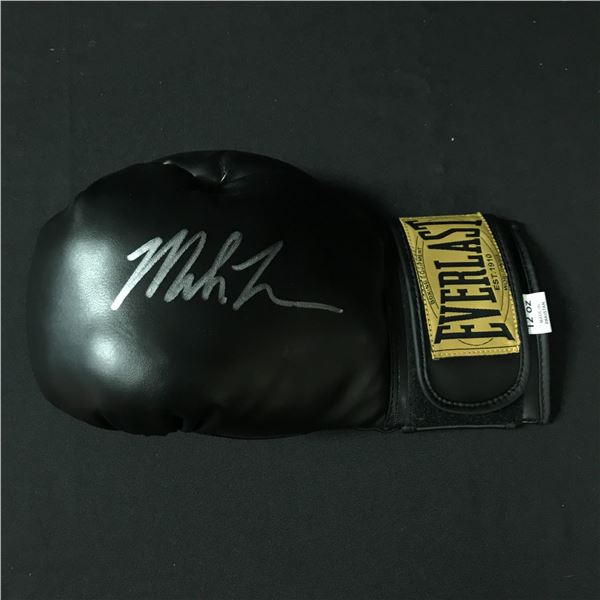 MIKE TYSON SIGNED BOXING GLAVE (WWOC COA)