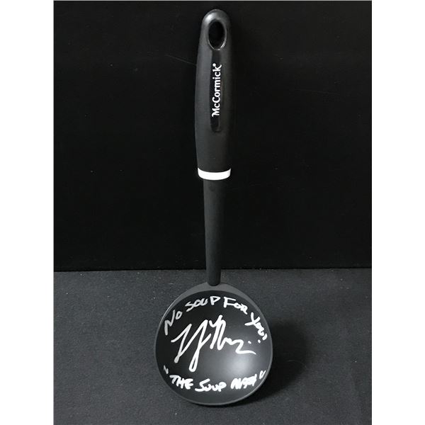 LARRY THOMAS SIGNED AND MULTI INSCRIBED SEINFELD SOUP LADLE (NO SOUP FOR YOU) KB COA