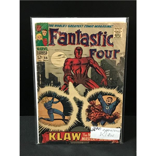 FANTASTIC FOUR #56 2ND APPEARANCE OF KLAW - MARVEL COMICS