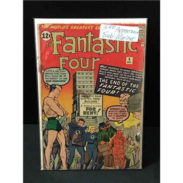 THE FANTASTIC FOUR #9 3RD APPEARANCE OF THE SUB-MARINER - MARVEL COMICS