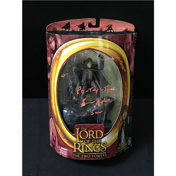 SEAN ASTIN SIGNED AND INSCRIBED LOTR FIGURE - WWOC COA
