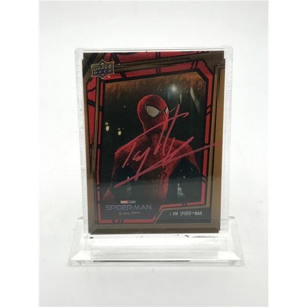 TOM HOLLAND SIGNED UPPER DECK TRADING CARD KB AUTHENTICS COA