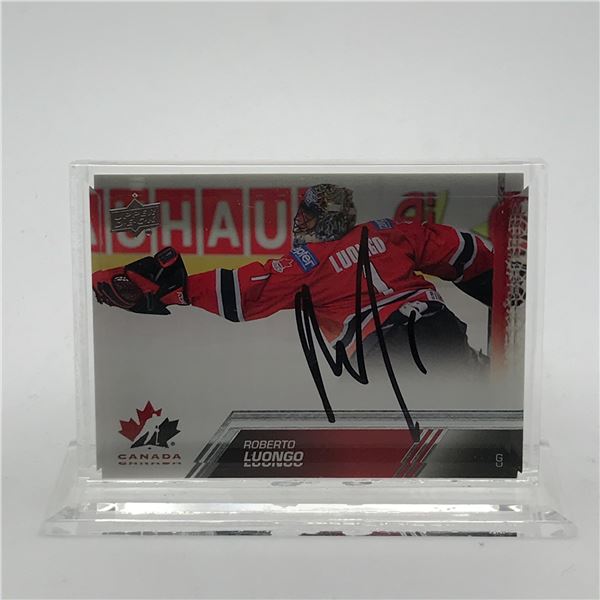 ROBERTO LUONGO SIGNED TRADING CARD