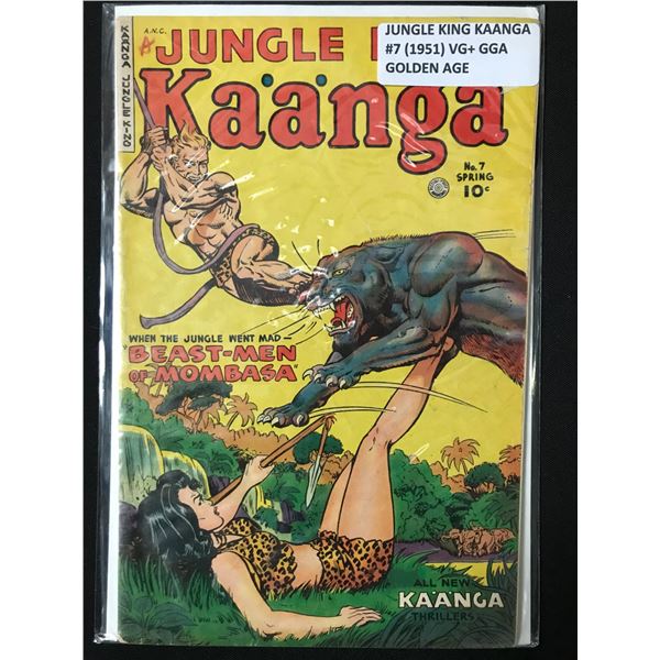JUNGLE KING KAANGA #7 (1951) - FICTION HOUSE
