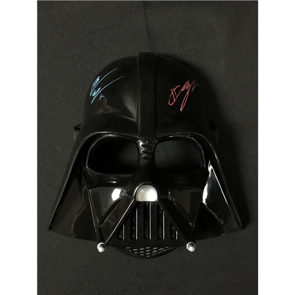 HAYDEN CHRISTENSEN AND EWAN MCGREGOR DUAL SIGNED DARTH VADER MASK - WWOC COA
