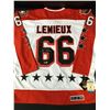 Image 1 : MARIO LEMIEUX SIGNED 1992 WALES CONFERENCE ALL STARS JERSEY - ACE COA