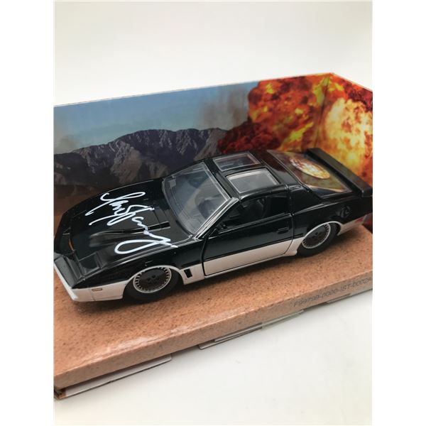 DAVID HASSELFOFF SIGNED KNIGHT RIDER DIE CAST CAR KB AUTHENTICS COA
