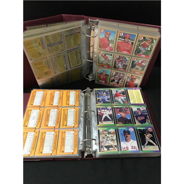 2 LARGE BINDERS OF BASEBALL CARDS