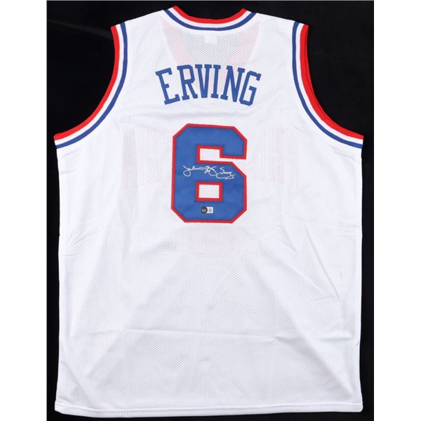 JULIUS ERVING SIGNED PHILADELPHIA 76ERS JERSEY - BECKETT COA