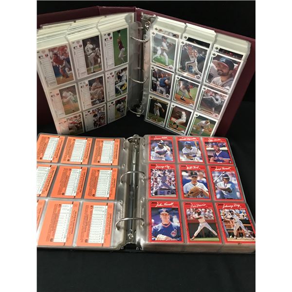 2 LARGE BINDERS OF BASEBALL CARDS