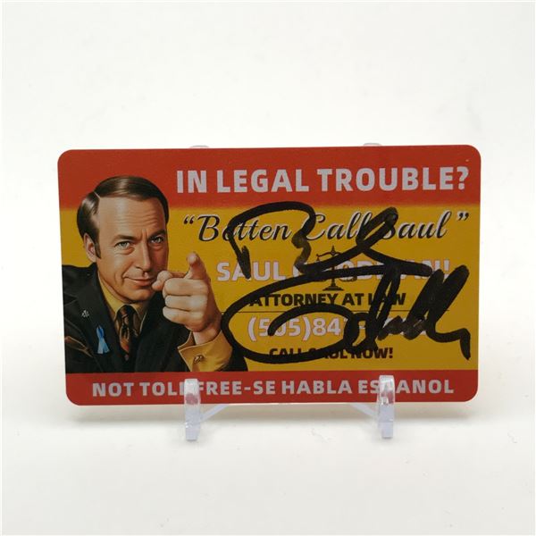 BOB ODENKIRK SIGNED BETTER CALL SAUL BUSINESS CARD - KB COA