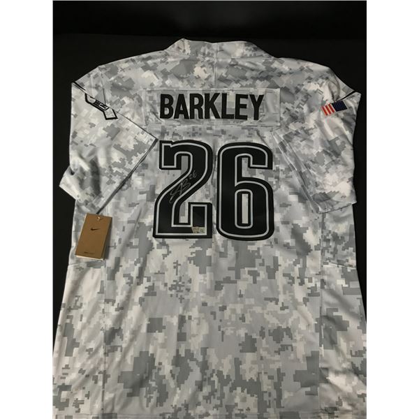 Saquon Barkley SIGNED Philadelphia Eagles FOOTBALL JERSEY - ACE COA