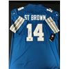Image 1 : AMON ST BROWN SIGNED FOOTBALL JERSEY - ACE COA