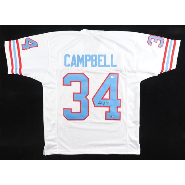 EARL CAMPBELL SIGNED FOOTBALL JERSEY  WITH COA