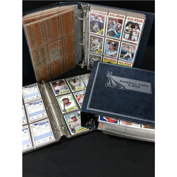 3 LARGE BINDERS OF VINTAGE BASEBALL CARDS