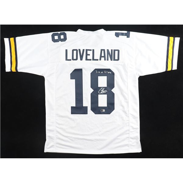 COLSTON LOVELAND SIGNED FOOTBALL JERSEY - BECKETT COA