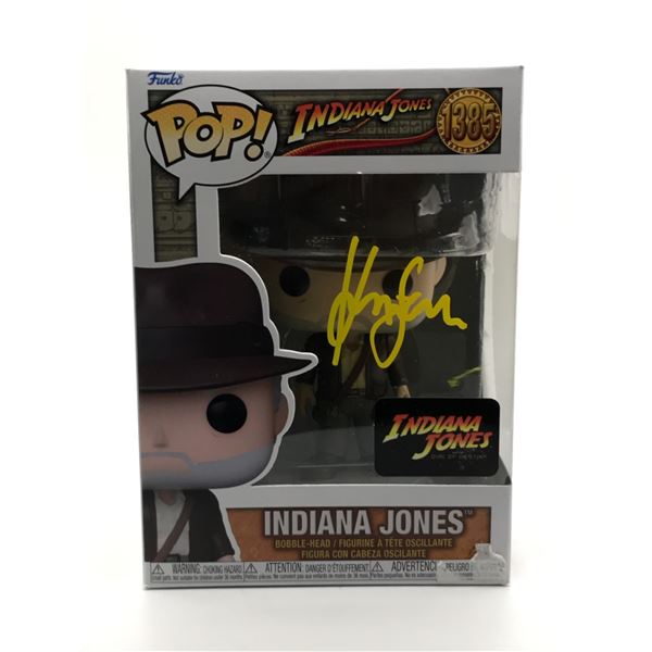HARRISON FORD SIGNED INDIANA JONES FUNKO POP - KB COA