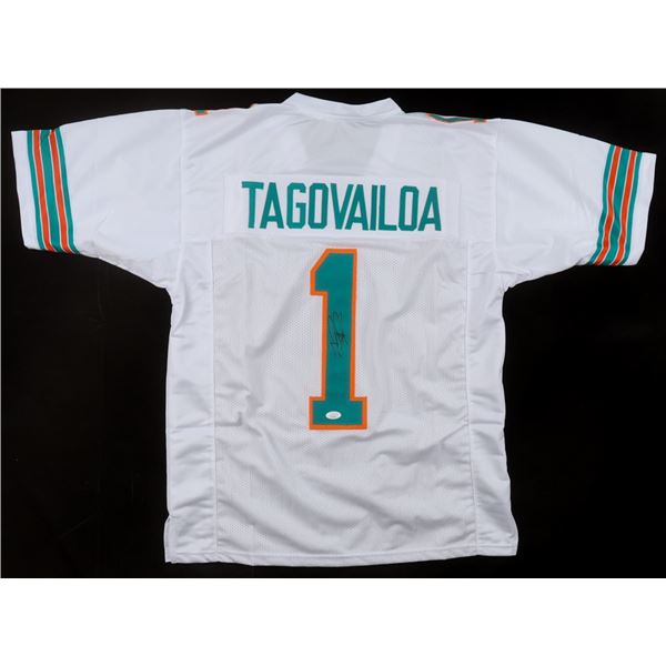 TUA TAGOVAILOA SIGNED FOOTBALL JERSEY - JSA COA