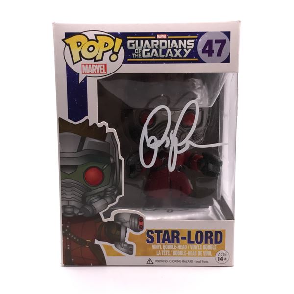 CHRIS PRATT SIGNED STAR LORD FUNKO POP - KB COA