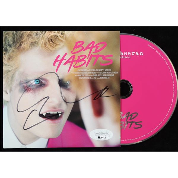 ED SHEERAN SIGNED CD SLEEVE - JSA COA