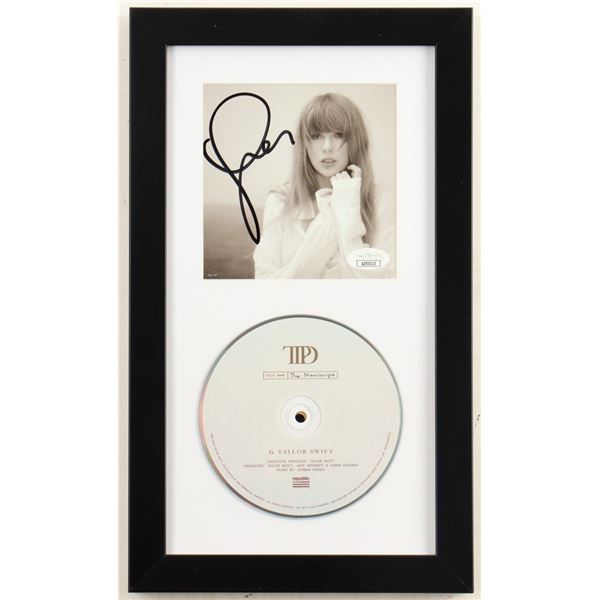TAYLOR SWIFT SIGNED AND FRAMED  CD SLEEVE PRESENTATION PIECE - JSA COA