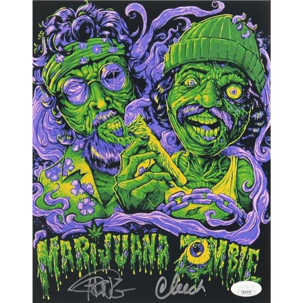 Cheech Marin & Tommy Chong Signed "Marijuana Zombie" 8x10 Photo - JSA COA