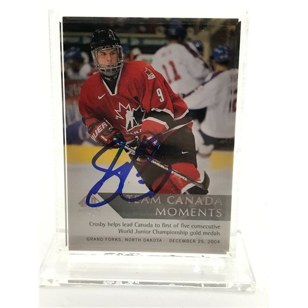 SIDNEY CROSBY SIGNED TRADING CARD