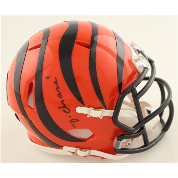 JA'MARR CHASE SIGNED MINI HELMET BECKETT COA