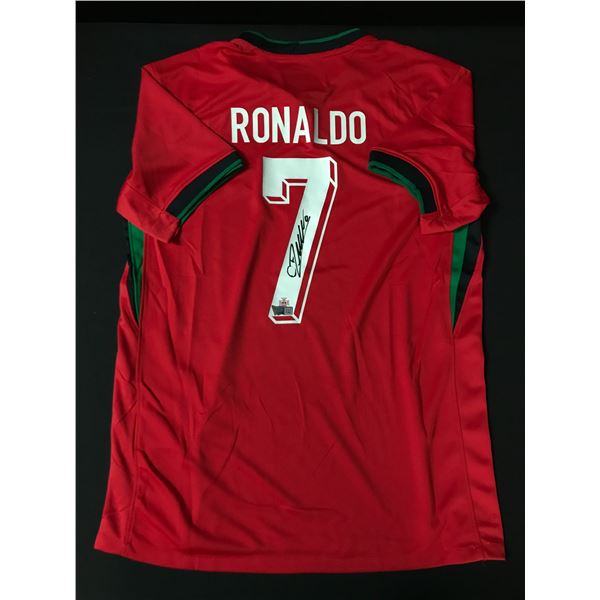CHRISTIANO RONALDO SIGNED SOCCER JERSEY - ACE COA