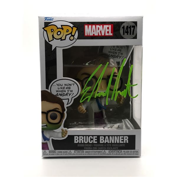 EDWARD NORTON SIGNED BRUCE BANNER FUNKO POP - KB COA