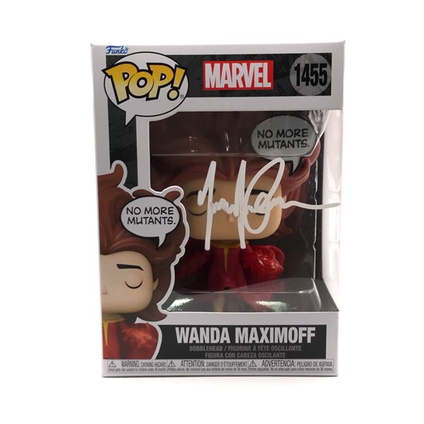 ELIZABETH OLSEN SIGNED WANDA MAXIMOFF FUNKO POP - KB COA
