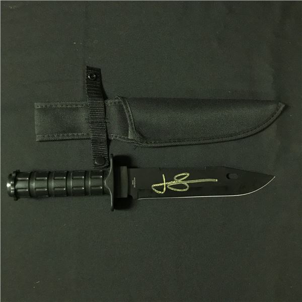 JASON STATHAM SIGNED EXPENDABLES KNIFE KB AUTHENTICS COA