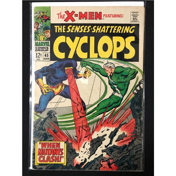 THE X-MEN FEATURING THE SENSES-SHATTERING  CYCLOPS #45 - MARVEL COMICS