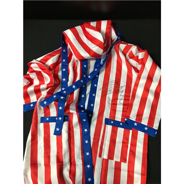 SYLVESTER STALLONE SIGNED ROCKY ROBE - KB COA