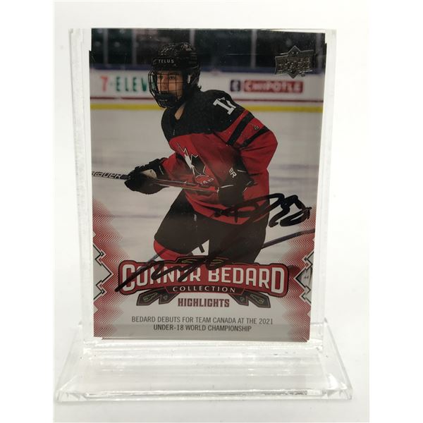 CONNOR BEDARD SIGNED TRADING CARD