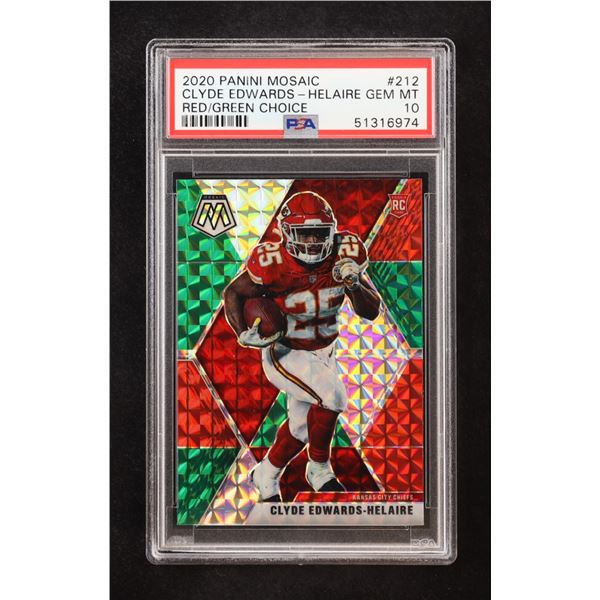 2020 PANINI MOSAIC CLYDE EDARDS -HELAIRE RED GREEN CHOICE - PSA GRADE 10