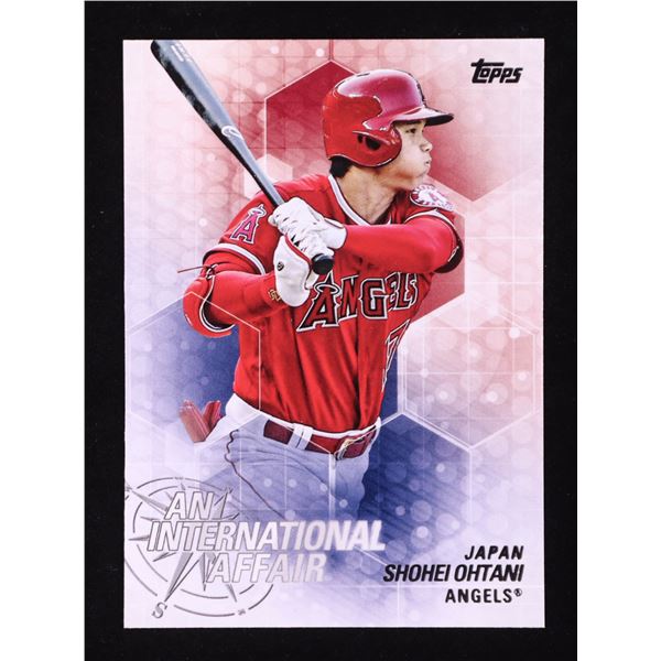 2018 TOPPS NO.IA-23 SHOHEI OHTANI AN INTERNATIONAL AFFAIR ROOKIE CARD