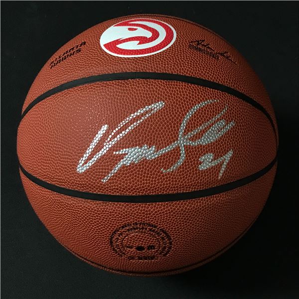 DOMINIQUE WILKINS SIGNED ATLANTA HAWKS BASKETBALL (SCHWARTZ COA)